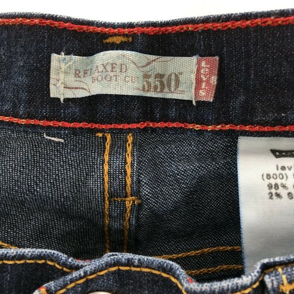 Levis 550 Bootcut Jeans Relaxed Zip Fly High Rise - Picture 3 of 10